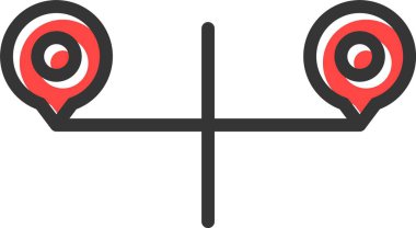 Yönlendirme Simgesi, Basit Web Vektörü İllüstrasyonu