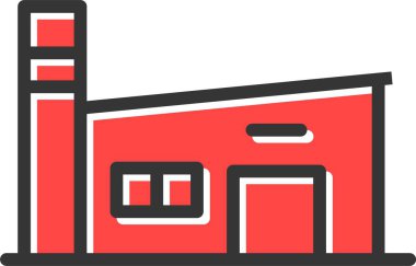 Fabrika imalathanesi simgesi tam taslak biçiminde