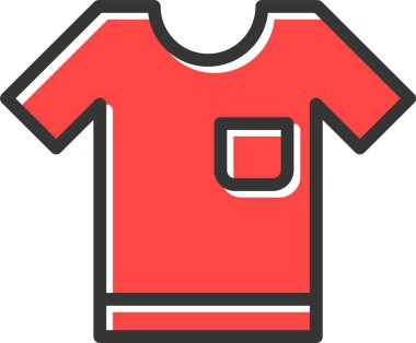 Gömlek. Web simgesi basit illüstrasyon