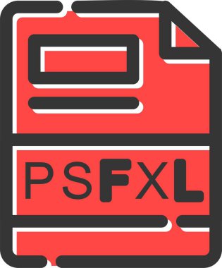 PSFXL Simgesi, Basit Web Vektör İllüstrasyonu