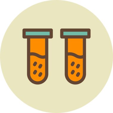test tübü simgesi, vektör illüstrasyon tasarımı