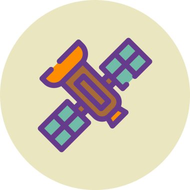 Uydu. Web simgesi basit tasarım