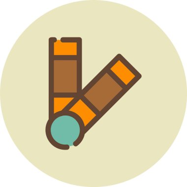 Tek bir izole simgenin vektör illüstrasyonu