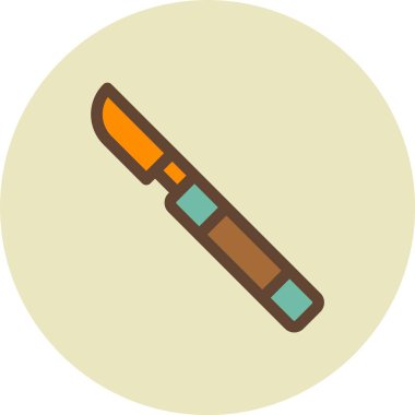 Bir kalem simgesinin vektör illüstrasyonu