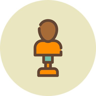 avatar. Web simgesi vektör illüstrasyonu