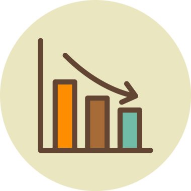 grafik simgesinin vektör illüstrasyonu