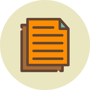 belge dosya vektör simgesi modern basit vektör illüstrasyonu