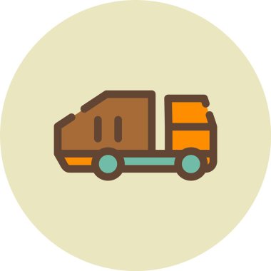 araba dağıtım simgesi vektör illüstrasyonu