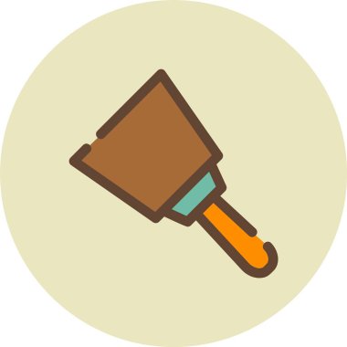 kürek simgesi vektör illüstrasyonu