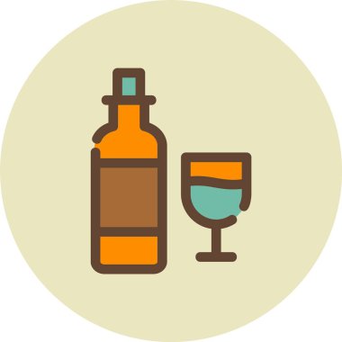 alkol içki kutsal kişilerin resmi, vektör çizim