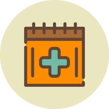 Takvim simgesi vektör illüstrasyonu