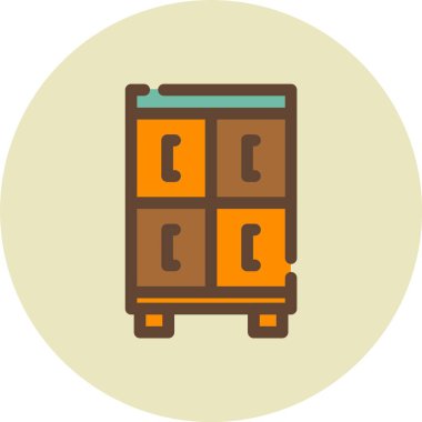 cabinet web icon vector illustration