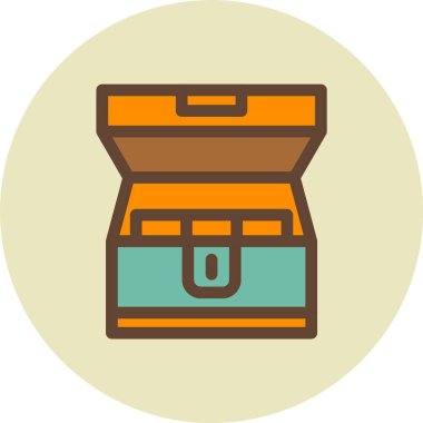 Kutu. Web simgesi basit illüstrasyon