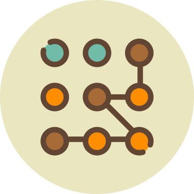 Molekül vektör simge işareti simge vektör çizim kişisel ve ticari kullanım için..