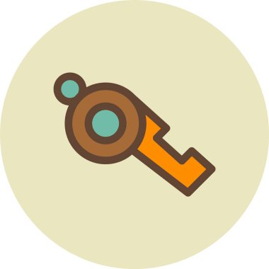 anahtar düz vektör simgesi