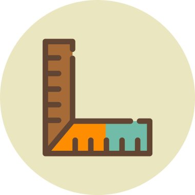 Bir bina simgesinin vektör illüstrasyonu