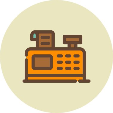 - Makine. Web simgesi basit illüstrasyon