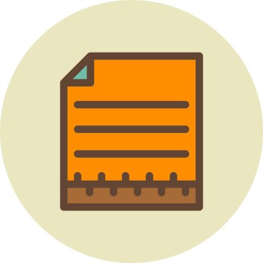 Dosya biçim simgesinin vektör illüstrasyonu