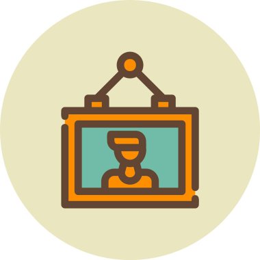 iş adamı simgesi, vektör illüstrasyonu