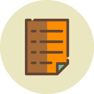 Dosya. Web simgesi basit illüstrasyon