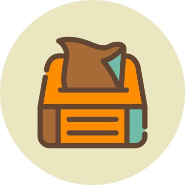 torba simgesi. vektör illüstrasyonu