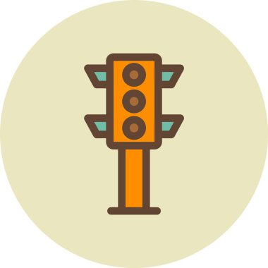 Yol tabelası. Basit vektör illüstrasyonu