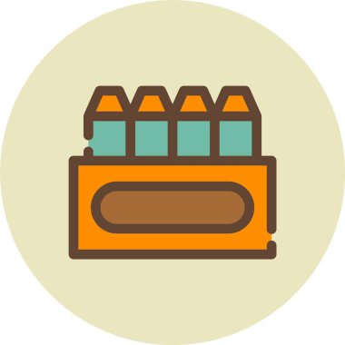 Bira kutusu ikon vektörü. İnce çizgi işareti. izole edilmiş sınır sembolü çizimi