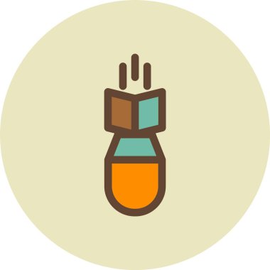 Bir kitap ikonu vektör illüstrasyonunu tutarken