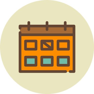 Dosya özeti biçiminde takvim tarihi olay simgesi