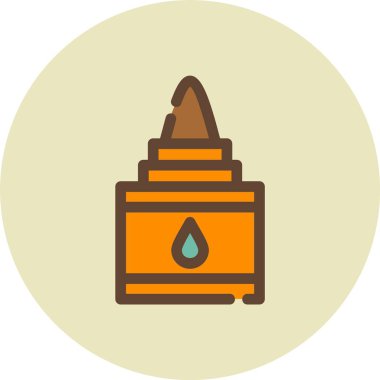 Kişisel ve ticari kullanım için yağ damlası vektör simgesi simgesi çizimi..