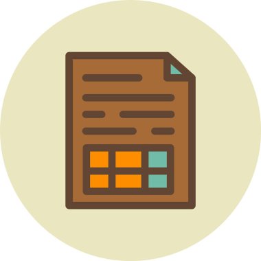 belge yönetimi simgesi vektör illüstrasyonu