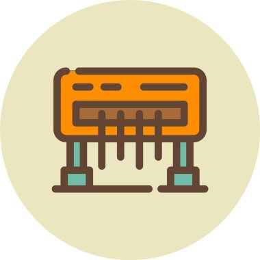 Çip. Web simgesi basit illüstrasyon