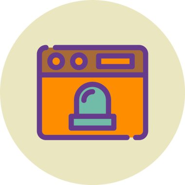 Modern simgenin vektör illüstrasyonu