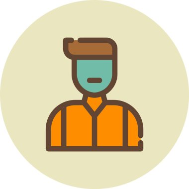 man simgesi vektör illüstrasyonu