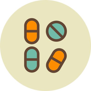 hap ikonu vektör illüstrasyonu