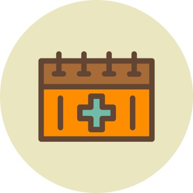 Takvim vektör simgesi modern illüstrasyon