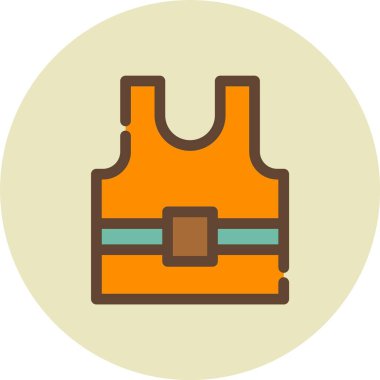 Sırt çantası. Web simgesi basit illüstrasyon