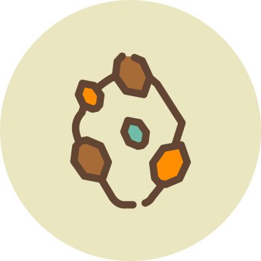 Web 'iniz için bir simgenin vektör illüstrasyonu