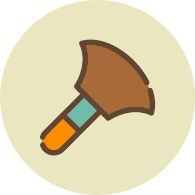 Bir fırçanın vektör illüstrasyonu