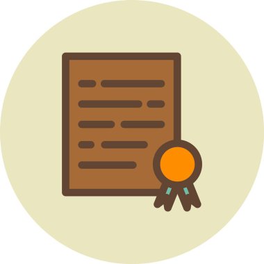 diploma simgesi vektör illüstrasyonu