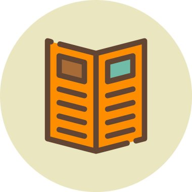 kitap simgesi, vektör illüstrasyonu