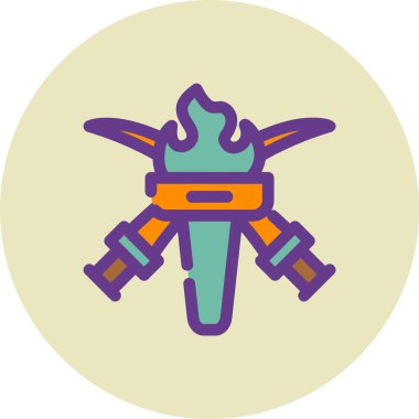 Çizgi film simgesinin vektör çizimi