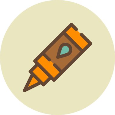 kalem simgesi, vektör illüstrasyonu