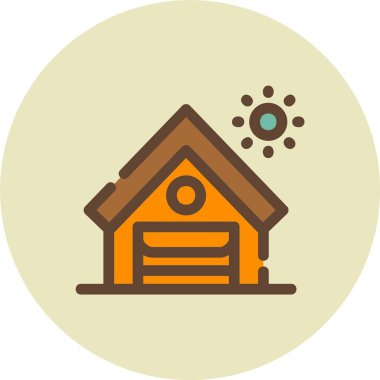 Ev simgesinin vektör illüstrasyonu