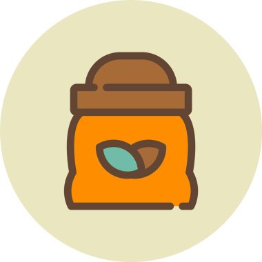 bal ikonlu bal kavanozu, çizgi film tarzı