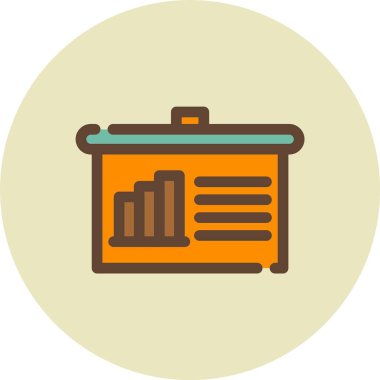 Çanta. Web simgesi basit illüstrasyon