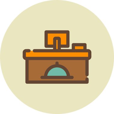 Modern bir simgenin vektör illüstrasyonu