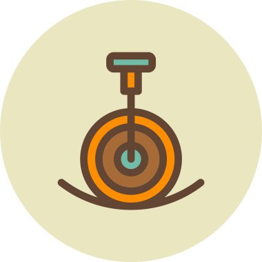 Bir araba simgesinin vektör illüstrasyonu