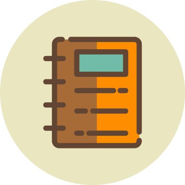 Kitap. Web simgesi basit illüstrasyon