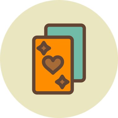 kart simge vektör çizim